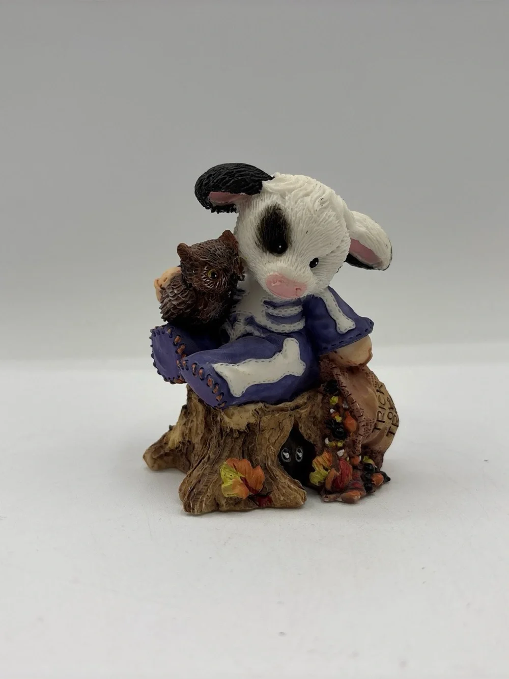 Mary’s Moo Moos 1996 Vintage Who-o-o Are Moo-o-o‎ 185744 Enesco Resin Figurine